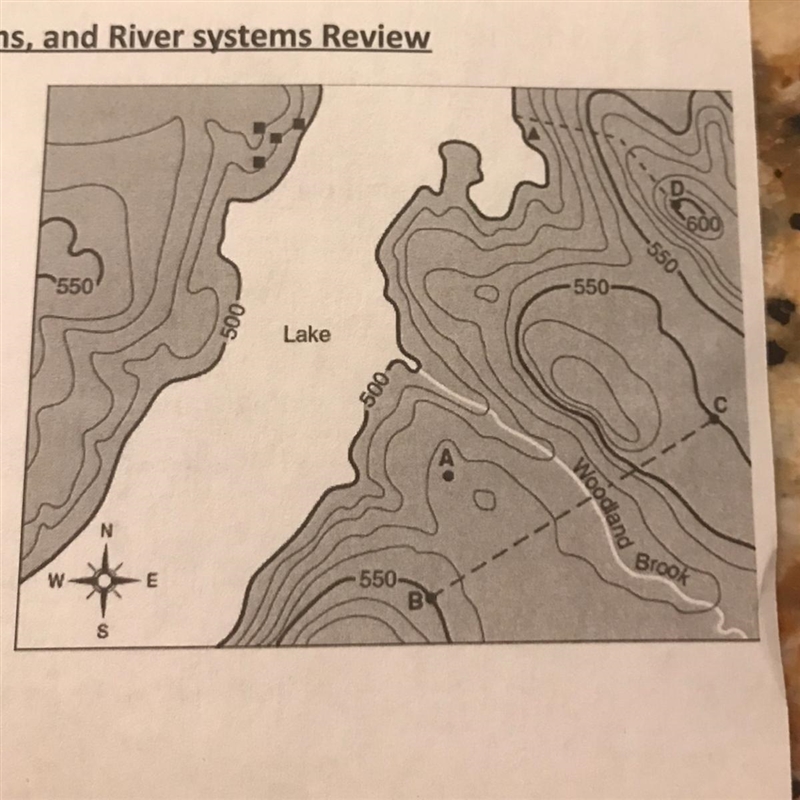 What is the contour interval in the map?-example-1