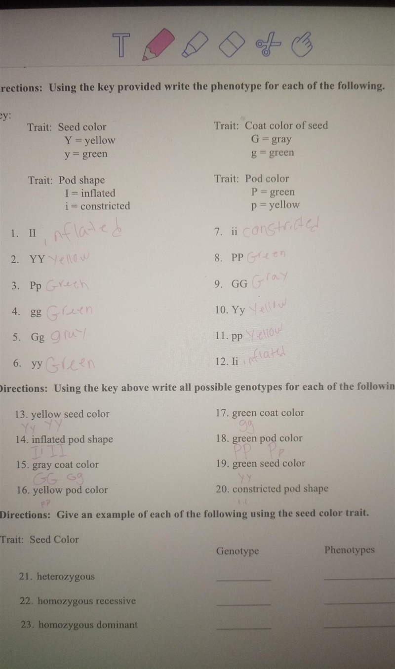 Could someone help me come up with examples for 21-23?​-example-1