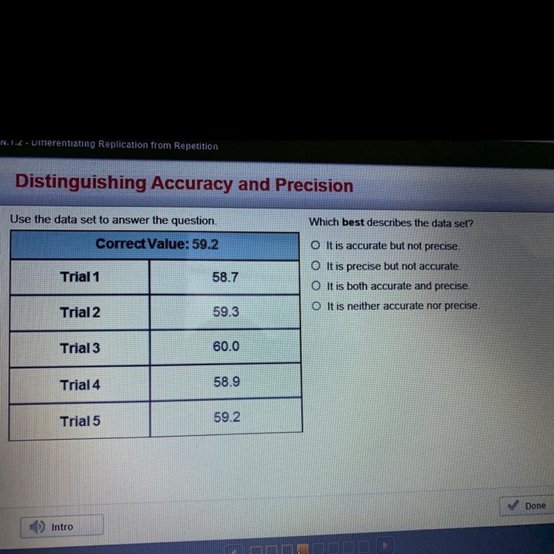 Use the data set to answer the question. Which best describes the data set?-example-1