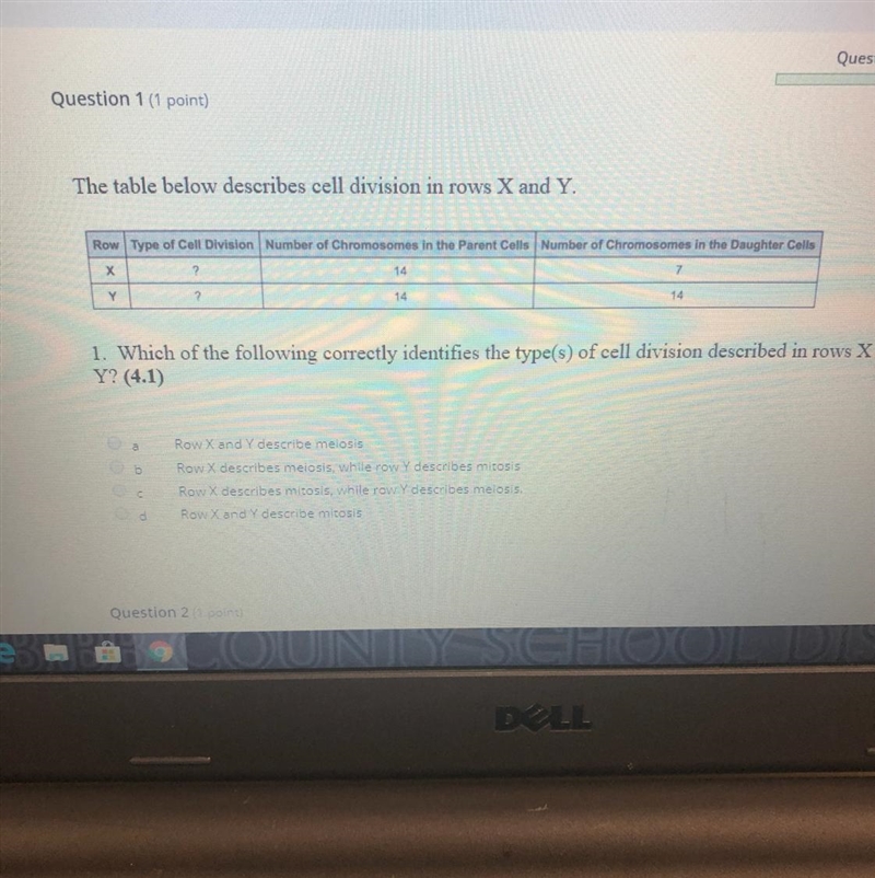 Which of the following correctly identifies the types of cell division describe in-example-1