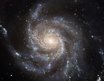 What type of galaxy is shown? barred elliptical irregular spiral-example-1