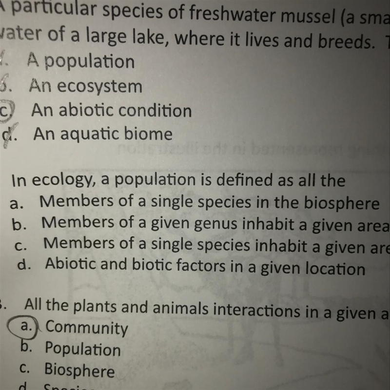 I need to know what number 2 is because I don’t know what saying . This is for biology-example-1