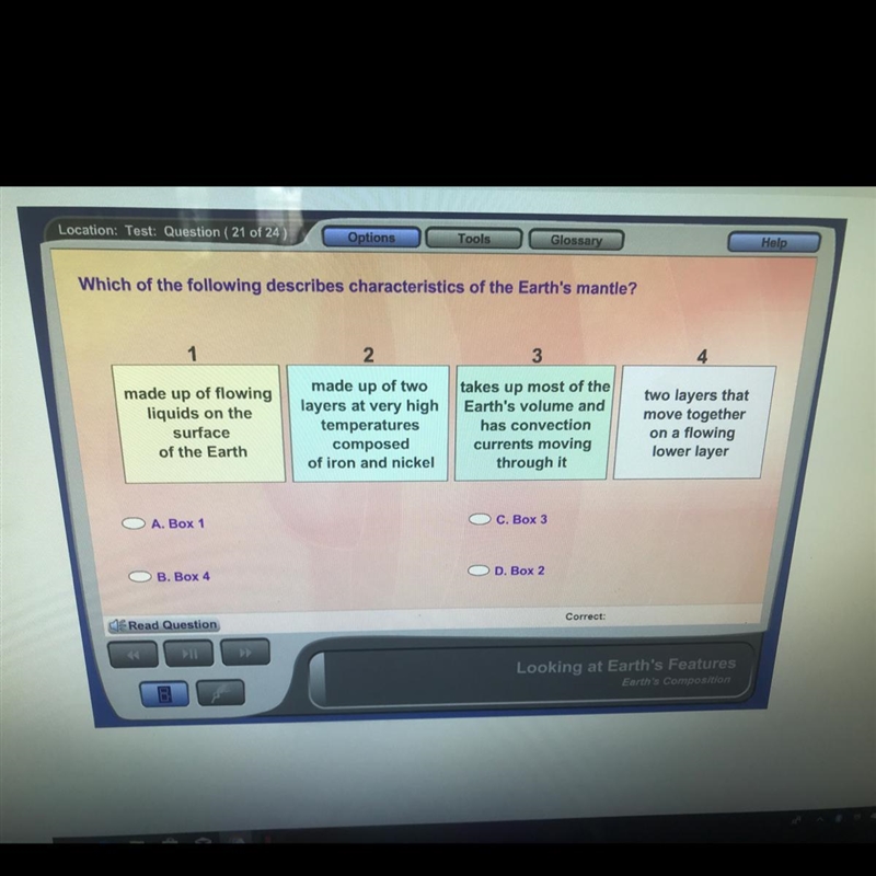 Which of the following describes characteristics of the Earth’s mantle?-example-1