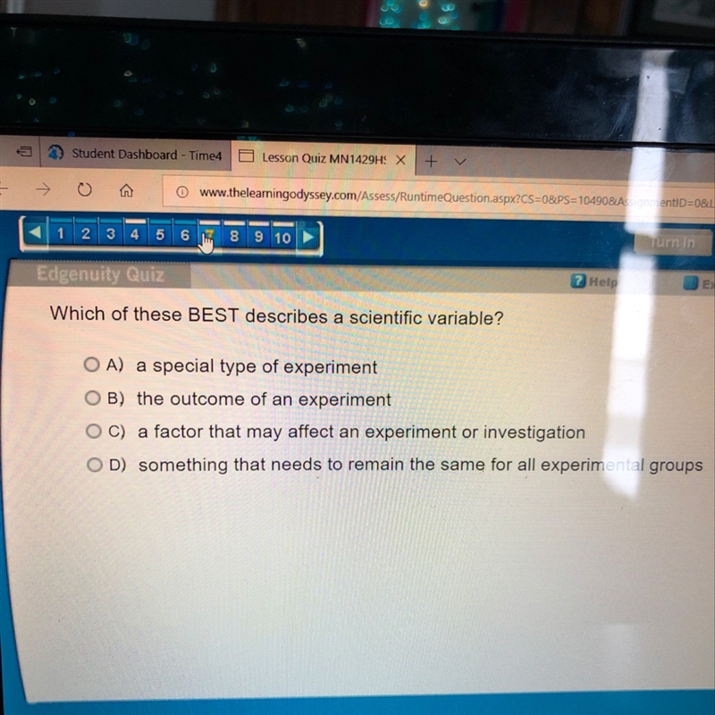 Which of these best describes a scientific variable-example-1