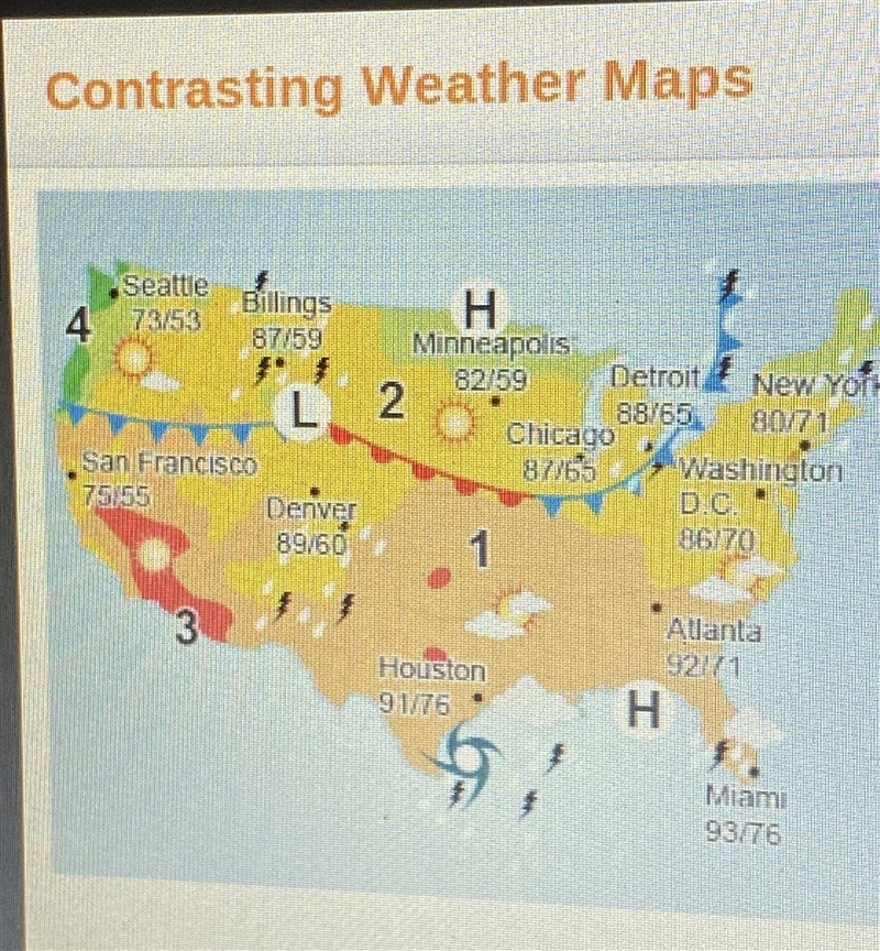 Identify information from a Weather service map that is missing from this newspaper-example-1