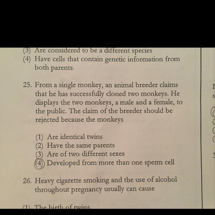 The correct answer to number 25 is 3 ! Why is it correct ? Explain why please !!-example-1