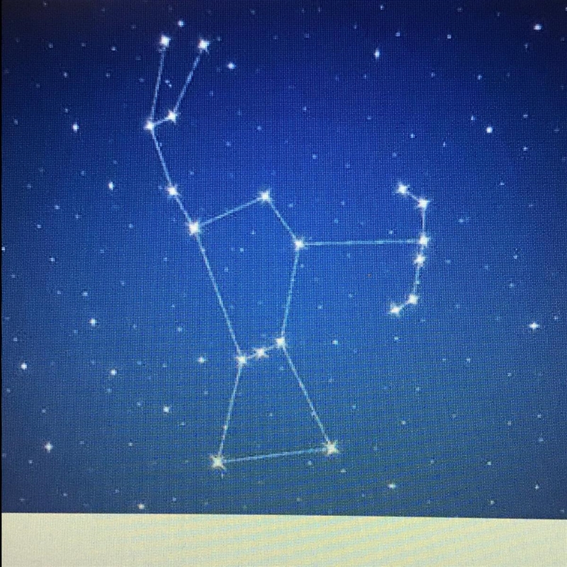 The constellation shown, Orion, was named after a Greek god. a Greek astronomer a-example-1