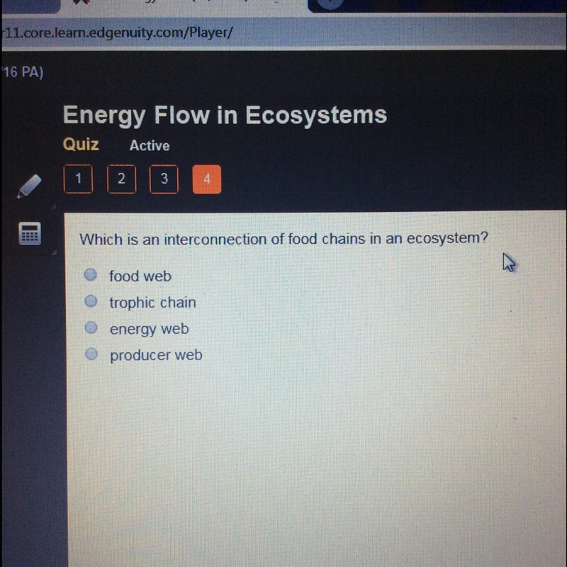 Which is an interconnection of food chains in an ecosystem-example-1