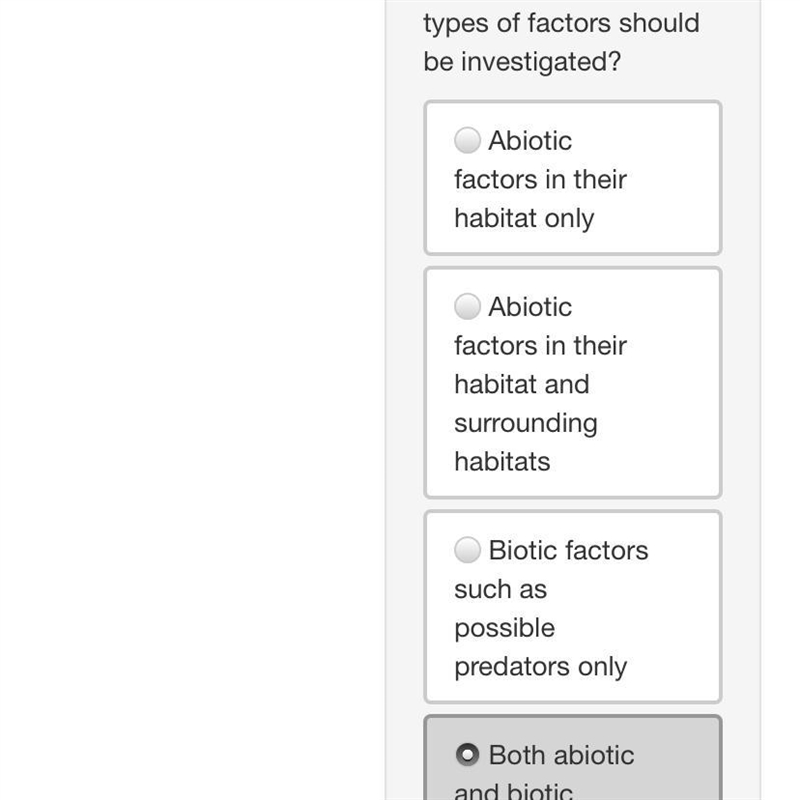 HELP!!! A population of jellyfish has shown a sharp decline. What types of factors-example-1