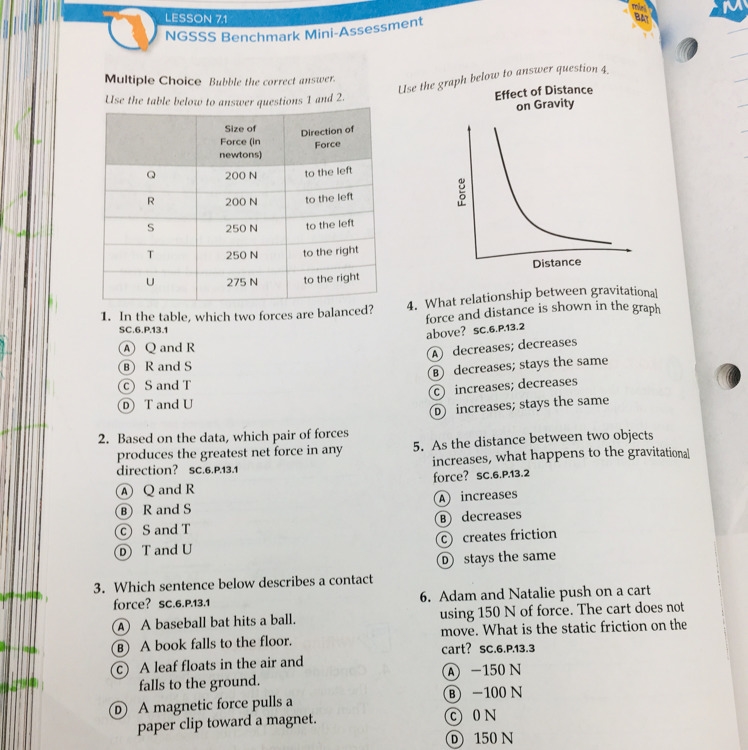 Science help number 1-6 please help-example-1