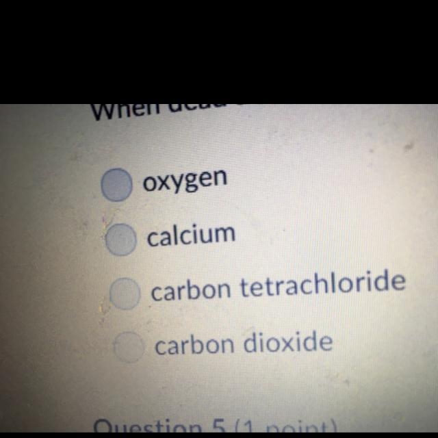 When dead animals decompose which of the following is released into the atmosphere-example-1