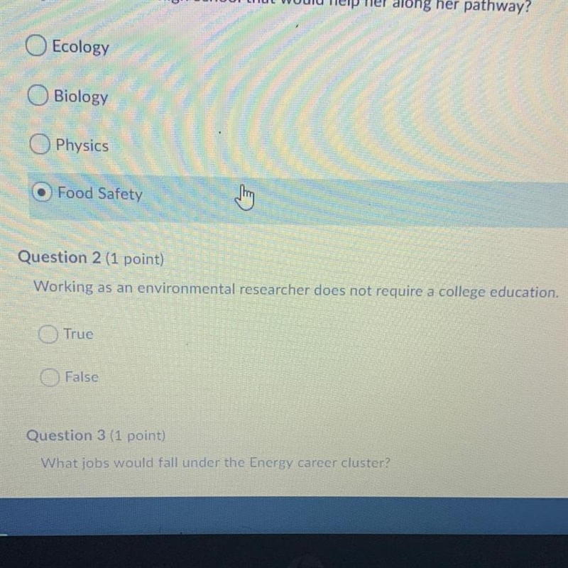 Working as an environmental researcher does not require a college education true or-example-1