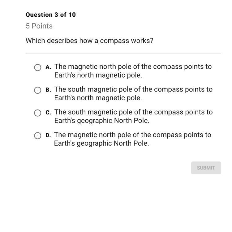 Which describes how a compass works-example-1