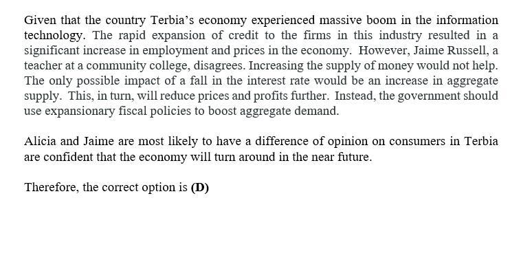 Two years​ back, the Republic of​ Terbia, a developed​ economy, experienced a massive-example-1