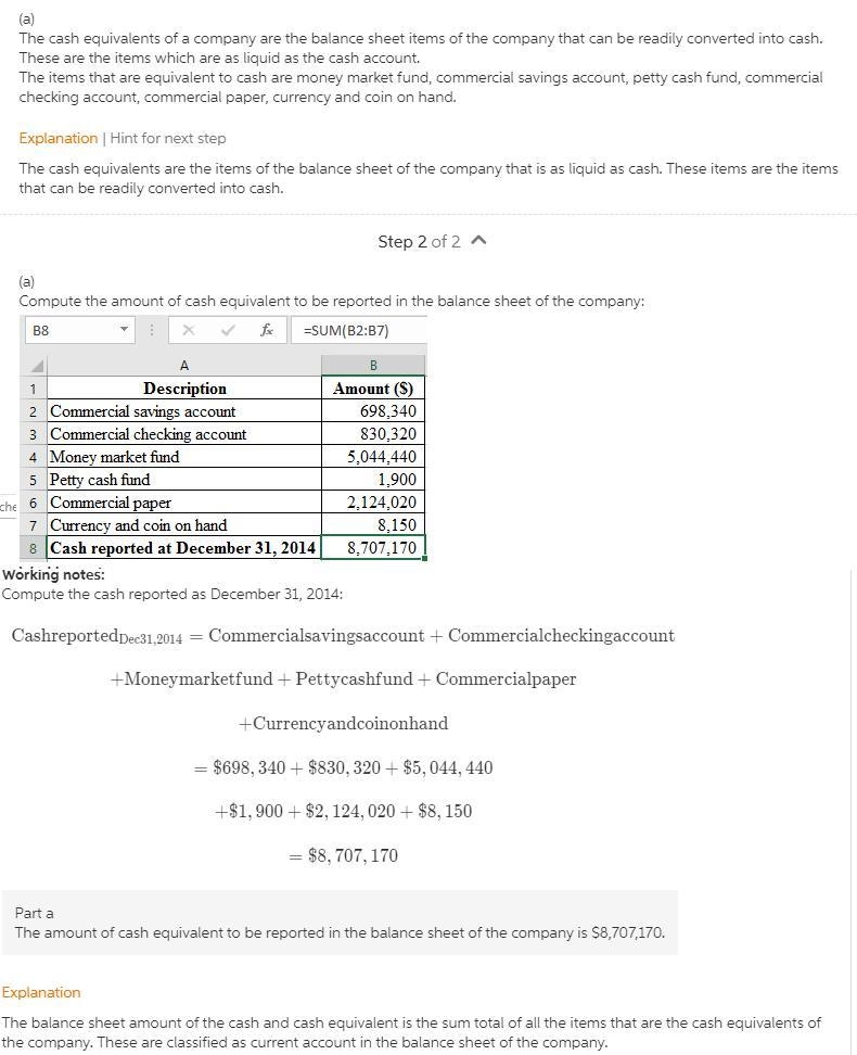 The controller for Clint Eastwood Co. is attempting to determine the amount of cash-example-1