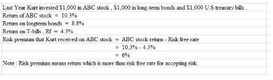 Last year, Kurt invested $1,000 in ABC stock, $1,000 in long-term government bonds-example-1