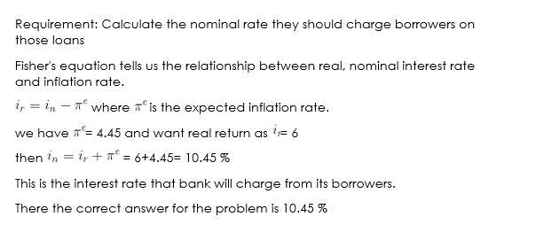 Optimizing economic agents use the real interest rate when thinking about the economic-example-1