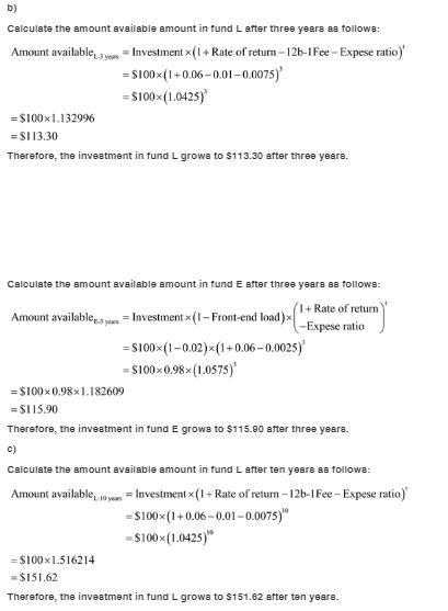 Loaded-Up Fund charges a 12b-1 fee of 1.0% and maintains an expense ratio of 0.75%. Economy-example-3