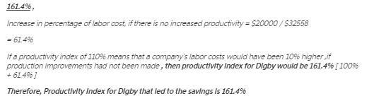 A productivity index of 110% means that a company’s labor costs would have been 10% higher-example-1