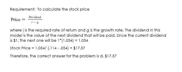 A share of common stock just paid a dividend of $1.00. If the expected long-run growth-example-1