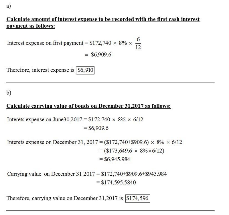 Stafford Co. Issued $200,000 face value, 6%, 10-year bonds on January 1, 2017 for-example-1