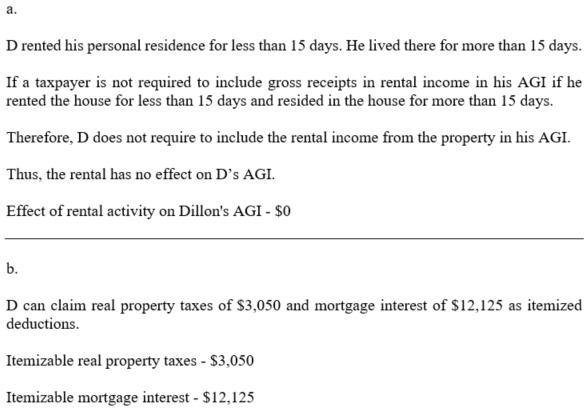 Dillon rented his personal residence at Lake Tahoe for 14 days while he was vacationing-example-1