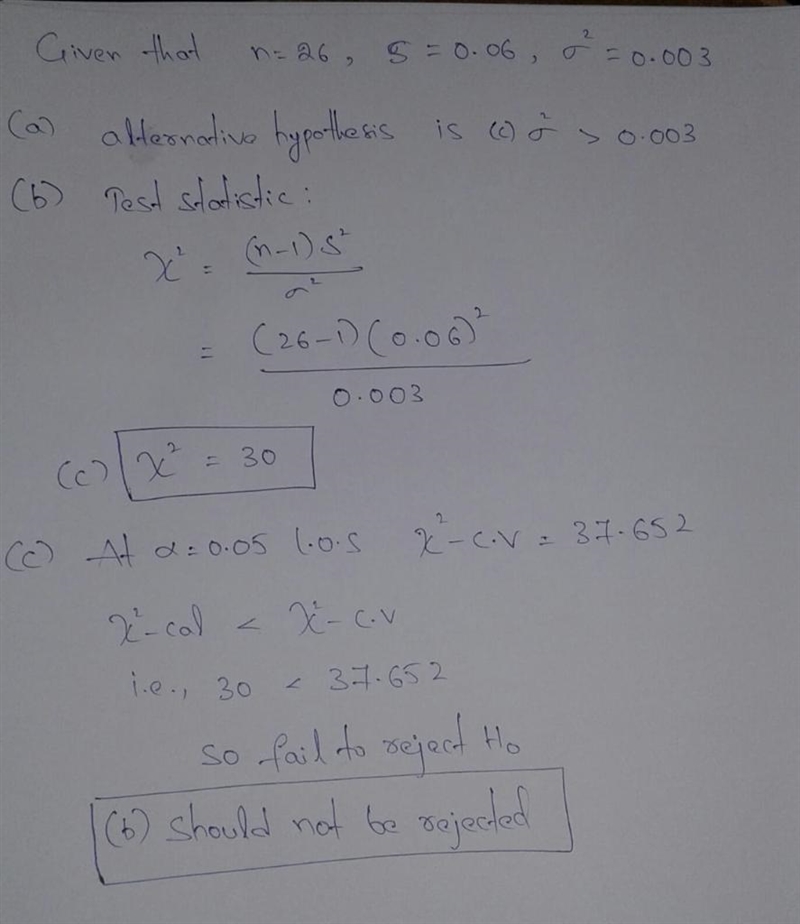 The contents of a sample of 26 cans of apple juice showed a standard deviation of-example-1