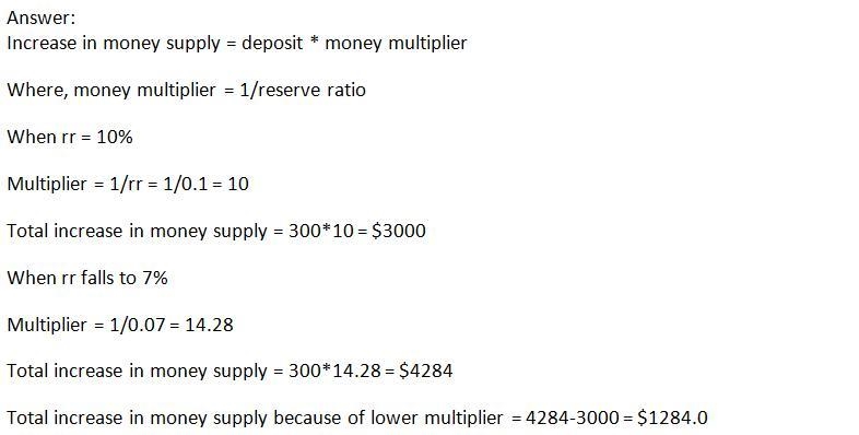 Assume the Fed is trying to decide whether to lower the required reserve ratio to-example-1