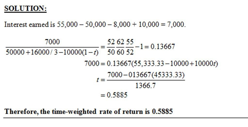 On January 1, an investment account is worth 50,000. On May 1, the value has increased-example-1