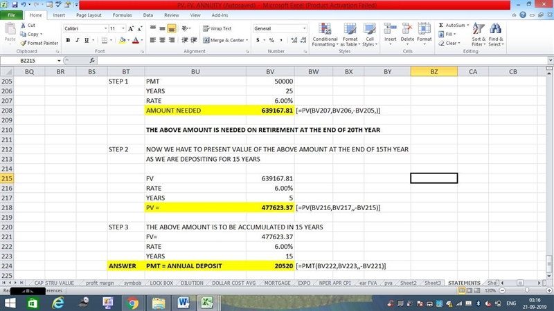 You plan to retire in year 21 Your retirement will last 25 years starting in year-example-1