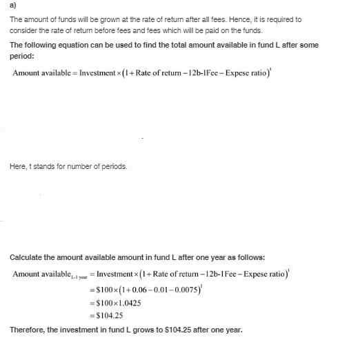 Loaded-Up Fund charges a 12b-1 fee of 1.0% and maintains an expense ratio of 0.75%. Economy-example-1