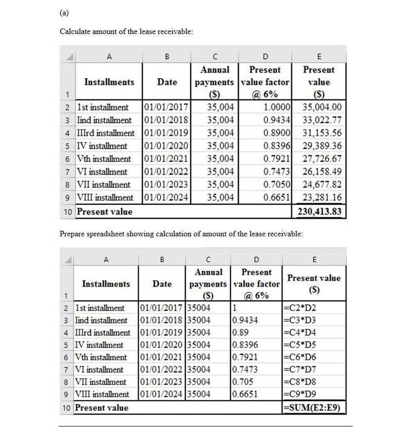 E21-8 (L02,4) EXCEL (Lessor Entries; Sales-Type Lease) Crosley Company, a machinery-example-1