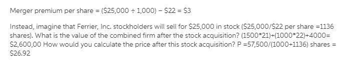 Winslow Co. has agreed to be acquired by Ferrier, Inc. for $25,000 worth of Ferrier-example-1