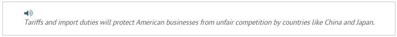 This sounds MOST like an argument against A) free trade. B) import quotas. C) market-example-1