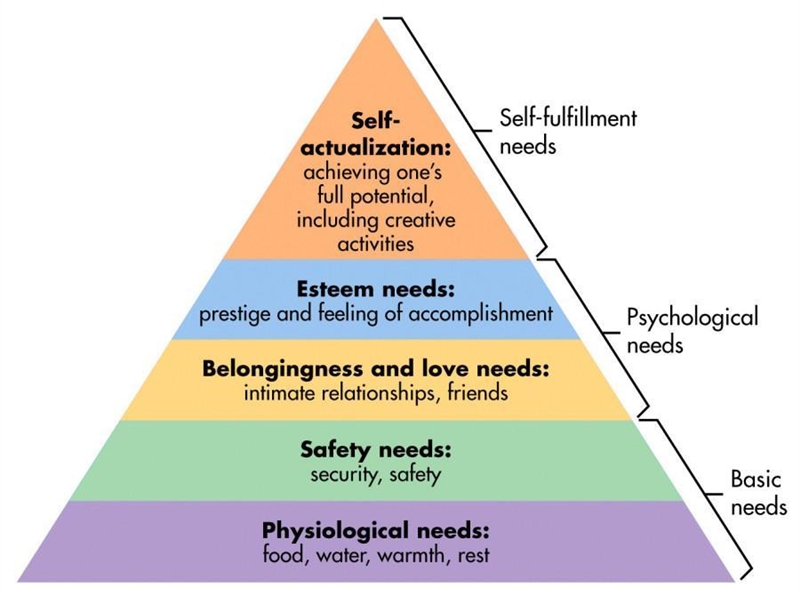 You are an aspiring entrepreneur looking at maslow's hierarchy of needs to determine-example-1