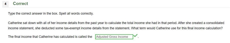 Catherine sat down with all of her income details from the past year to calculate-example-1