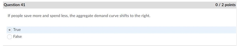 If people save more and spend less, the aggregate demand curve shifts to the right-example-1