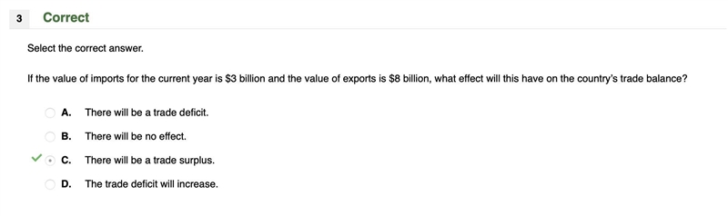 If the value of imports for the current year is $3 billion and the value of exports-example-1