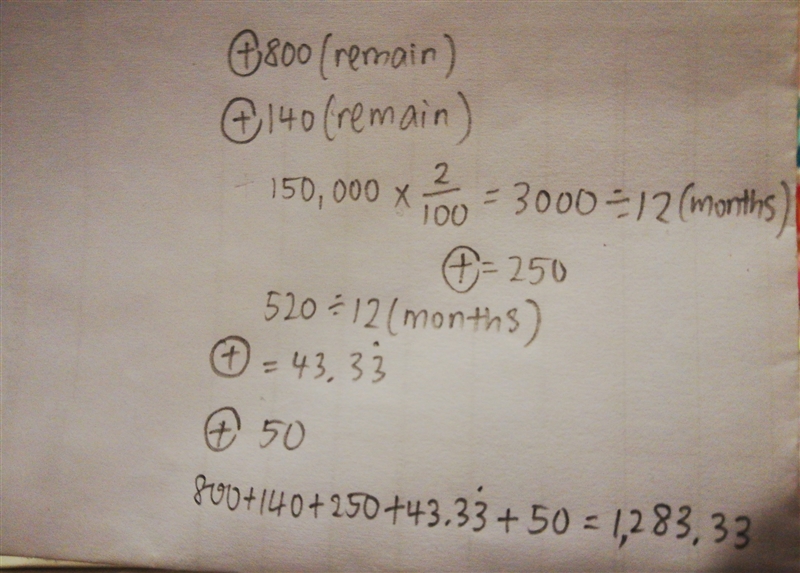 What is the total monthly payment?-example-1