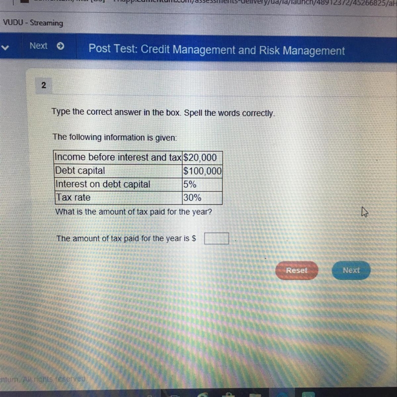 What is the amount of tax paid for the year?-example-1