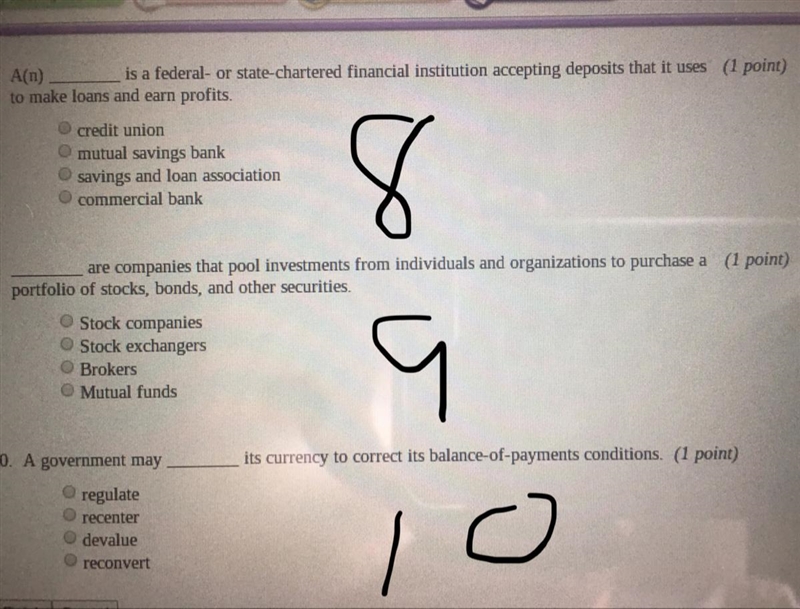 A,B,C, or D on 8-10__________-example-1