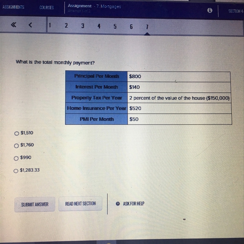 What is the total monthly payment?-example-1