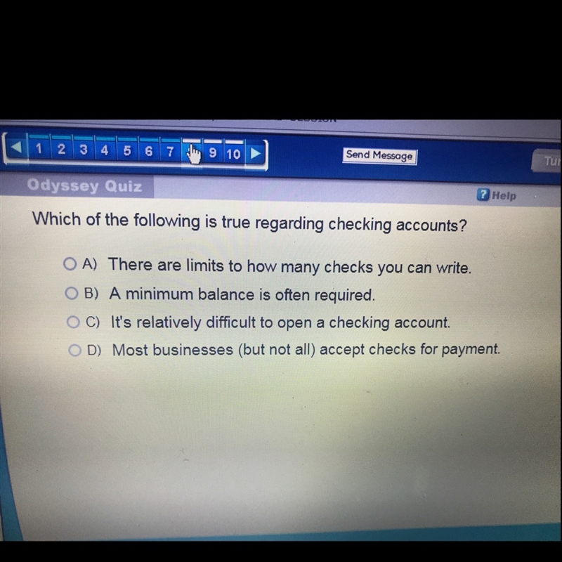 Which of the following is true regarding checking accounts?-example-1