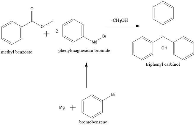 After distilling your crude methyl benzoate, you set aside 4.83 grams of the purified-example-1