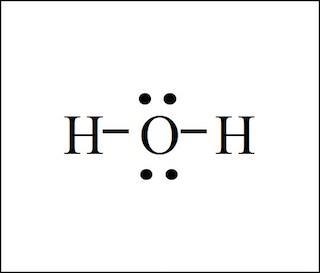 Draw the Lewis Structure for H2O.-example-1