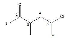 What is the IUPAC name for the following compound? a. 5-chloro-3-methylhexanone b-example-1