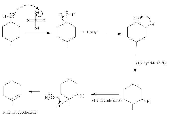 While the reaction in the lab text gives the product 4-methylcyclohexene, it is possible-example-1