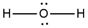 Draw the Lewis Structure for H2O.-example-1