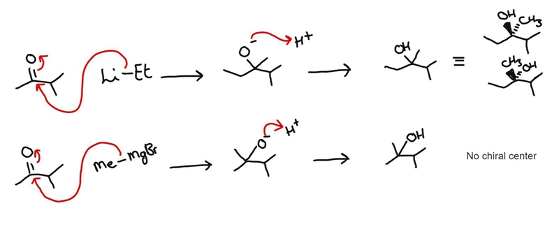 How many stereoisomers are obtained from the reaction of 3-methyl-2-butanone with-example-1