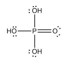 What is the hybridization of the central atom in PO(OH)3-example-1